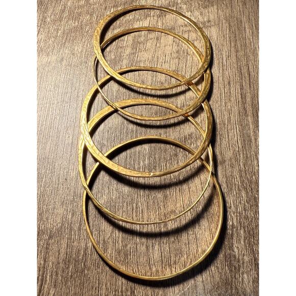 lot of 5 Gold Plated Solid 925 Sterling Silver Paperclip Bracelet Men Woman 41g - Picture 1 of 15